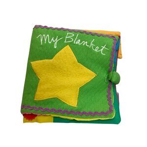 Vtg Sandra Magsamen My Blanket Message From the Heart Soft Baby Book 7.25"